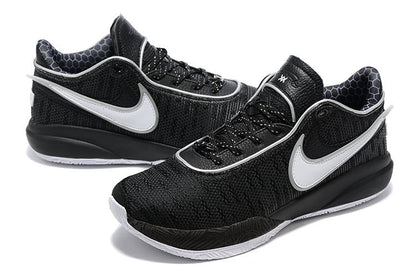 NIKE Lebron 20 - White Sneakers - Black Unisex Streetwear Limited Edition
