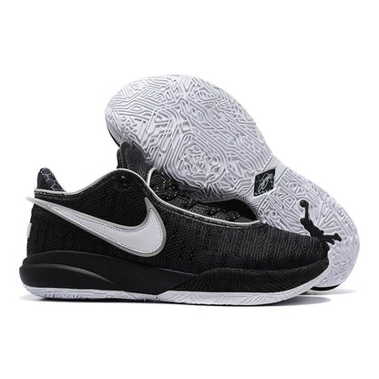 NIKE Lebron 20 - White Sneakers - Black Unisex Streetwear Limited Edition