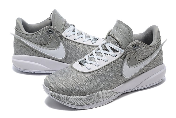 NIKE Lebron 20 - Wolf Sneakers - Grey Unisex Streetwear Limited Edition