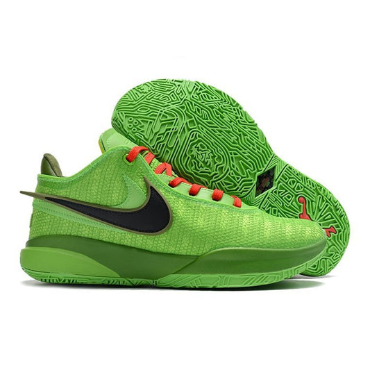 NIKE Lebron 20 - Grinch - Red Unisex Streetwear Limited Edition