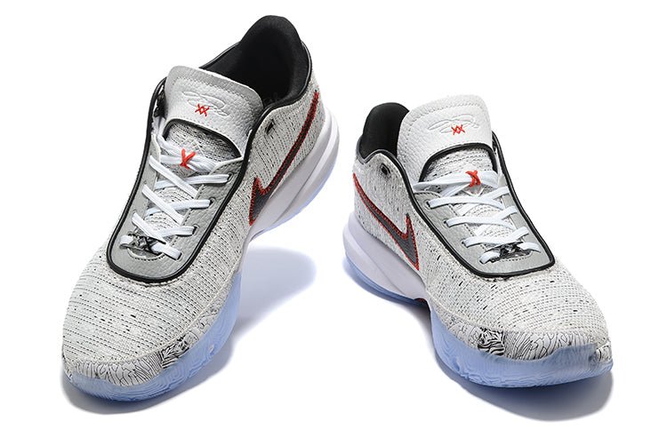 NIKE Lebron 20 - The Debut Sneakers - Red Unisex Streetwear Limited Edition