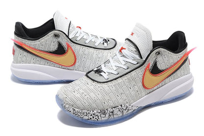 NIKE Lebron 20 - The Debut Sneakers - Red Unisex Streetwear Limited Edition