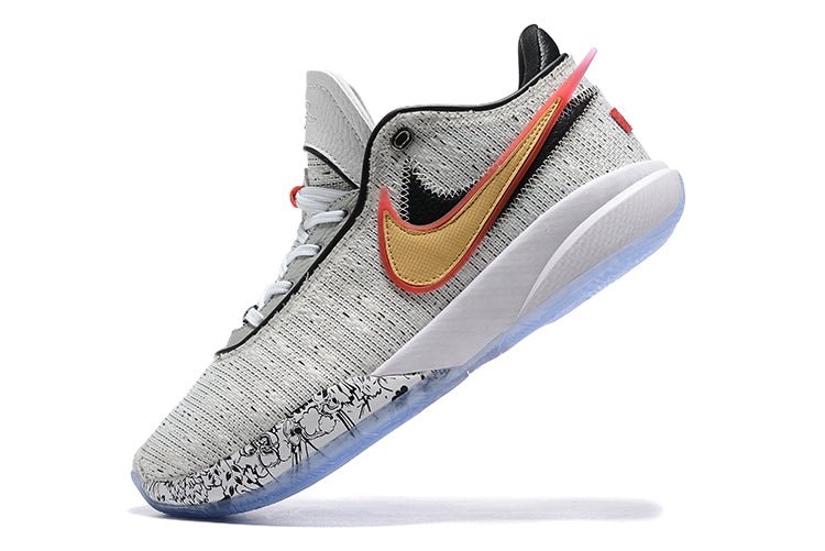 NIKE Lebron 20 - The Debut Sneakers - Red Unisex Streetwear Limited Edition