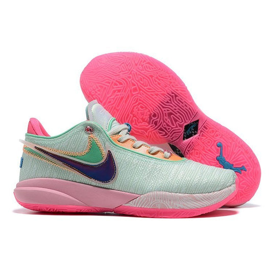 NIKE Lebron 20 - Time Machine Sneakers - Red Unisex Streetwear Limited Edition