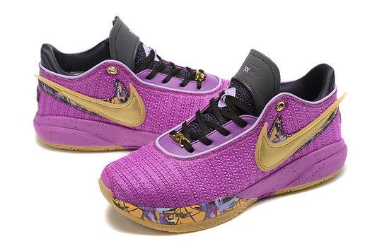NIKE Lebron 20 - Vivid Sneakers - Purple Unisex Streetwear Limited Edition