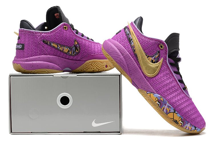 NIKE Lebron 20 - Vivid Sneakers - Purple Unisex Streetwear Limited Edition