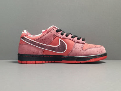 NIKE Sb Dunk - Concepts Lobster Sneakers - Red Unisex Streetwear Limited Edition