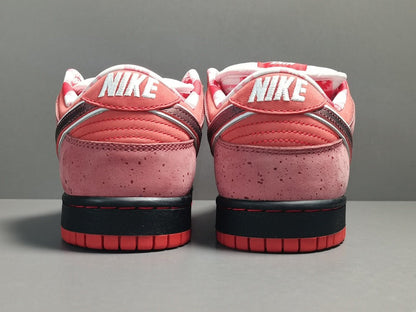 NIKE Sb Dunk - Concepts Lobster Sneakers - Red Unisex Streetwear Limited Edition