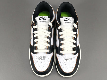 NIKE Sb Dunk - Huf San Francisco Sneakers - Red Unisex Streetwear Limited Edition