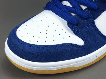 NIKE Sb Dunk - Los Angeles Dodgers Sneakers - White Unisex Streetwear Limited Edition