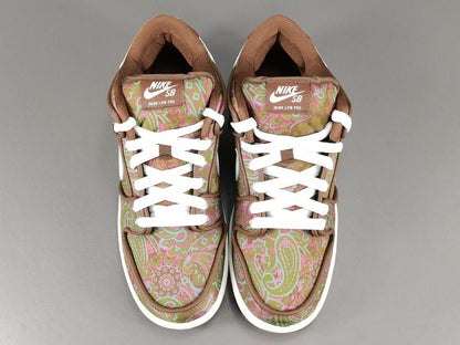 NIKE Sb Dunk - Paisley - Brown Unisex Streetwear Limited Edition