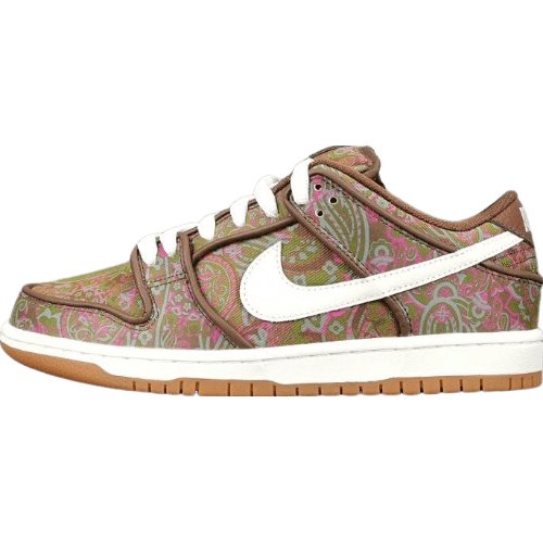 NIKE Sb Dunk - Paisley - Brown Unisex Streetwear Limited Edition