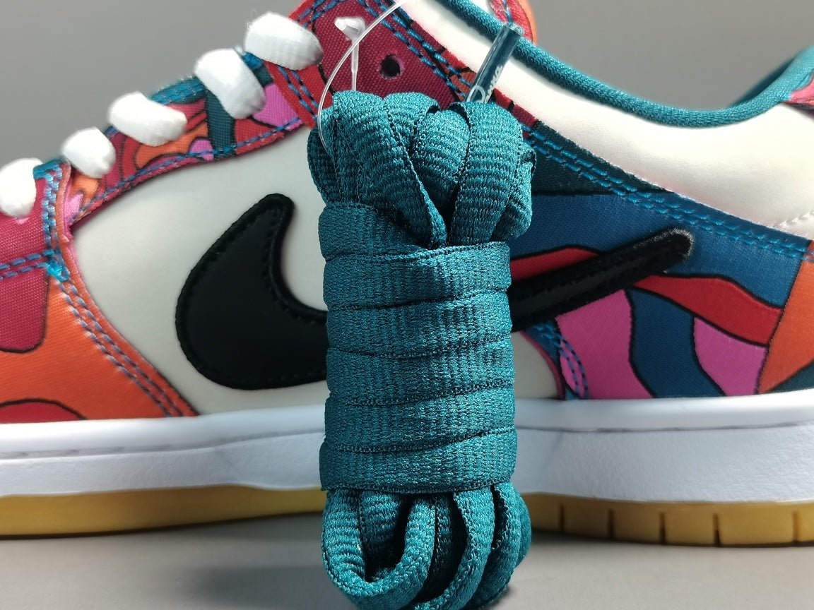 NIKE Sb Dunk - Parra Abstract Art Sneakers - Red Unisex Streetwear Limited Edition