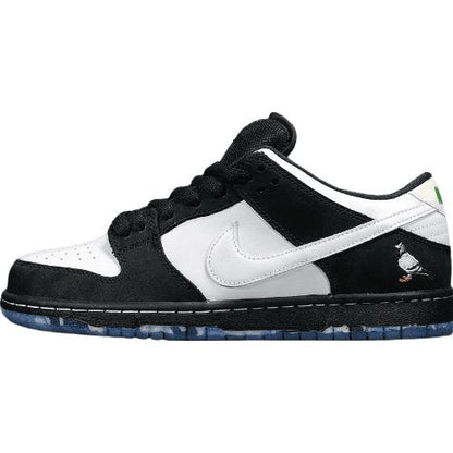 NIKE Sb Dunk - Staple Panda Pigeon Sneakers - Black Unisex Streetwear Limited Edition