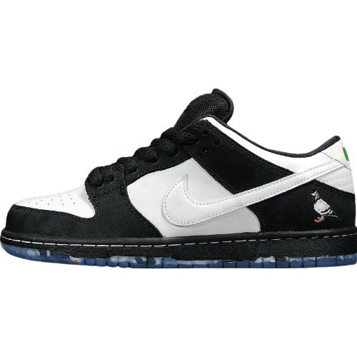NIKE Sb Dunk - Staple Panda Pigeon Sneakers - Black Unisex Streetwear Limited Edition