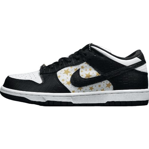 NIKE Sb Dunk - Supreme Stars Sneakers - Black Unisex Streetwear Limited Edition