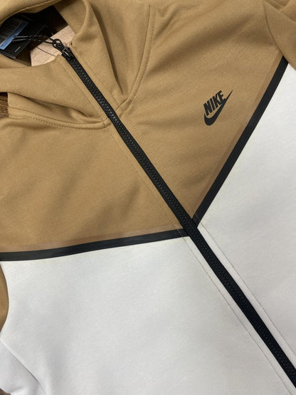 NIKE Tech Fleece Hoodie - Sandalwood - Light Bone - - Black Unisex Streetwear Limited Edition