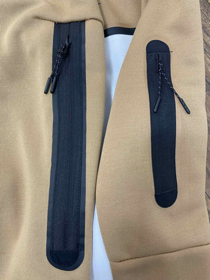 NIKE Tech Fleece Hoodie - Sandalwood - Light Bone - - Black Unisex Streetwear Limited Edition