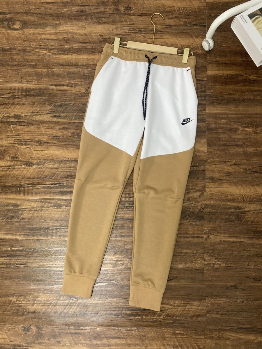 NIKE Tech Fleece Pants - Sandalwood - Light Bone - - Black Unisex Streetwear Limited Edition