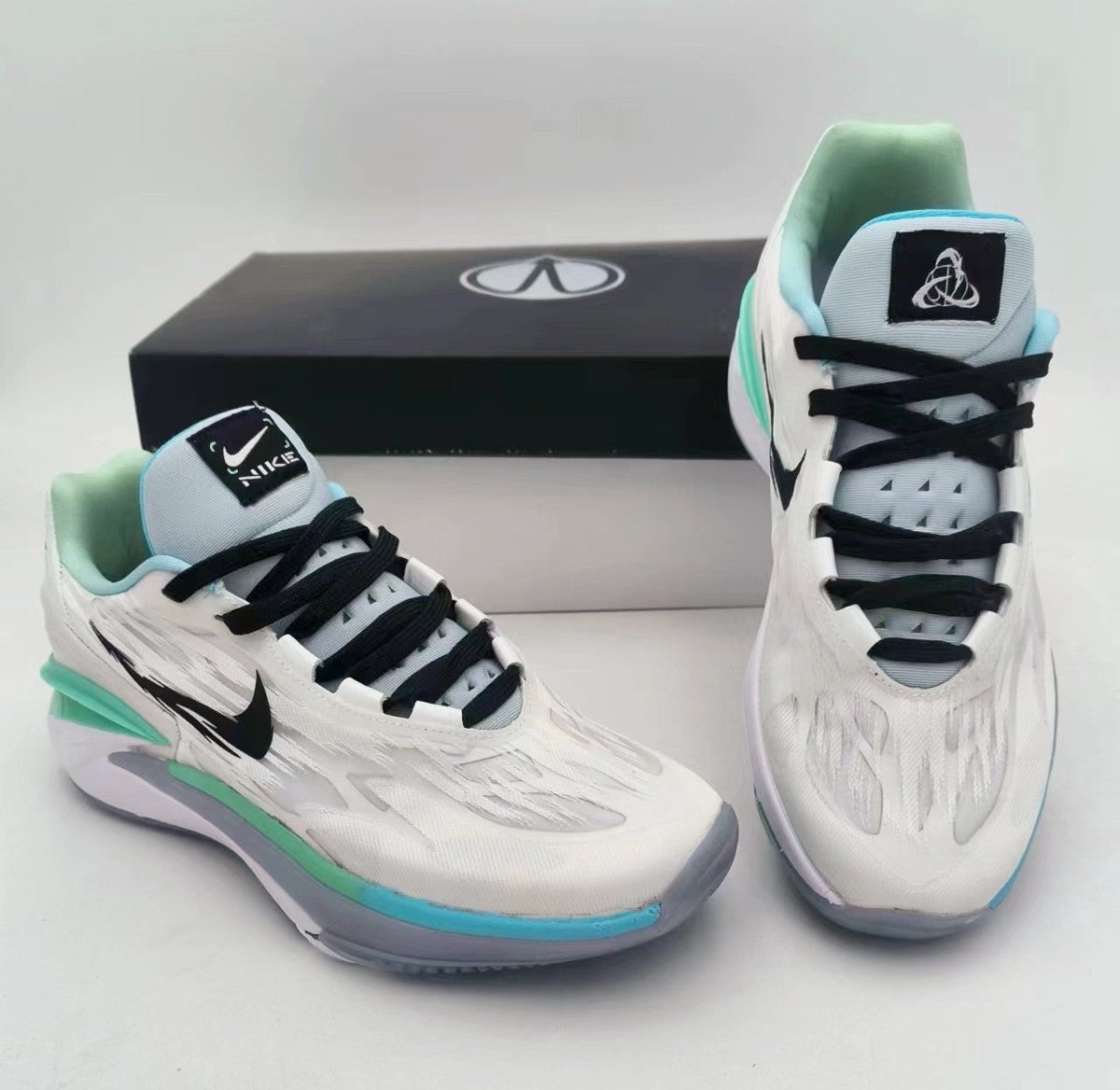 NIKE Zoom G.t. Cut 2 - Light Menta Opti Sneakers - Yellow Unisex Streetwear Limited Edition