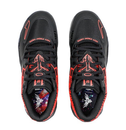 PUMA Lamelo Ball Mb.01 - Red Blast - Black Unisex Streetwear Limited Edition - Introducing the PUMA LaMelo Ball MB.01 x Black Red Blast, a cutting-edge basketball sneaker that