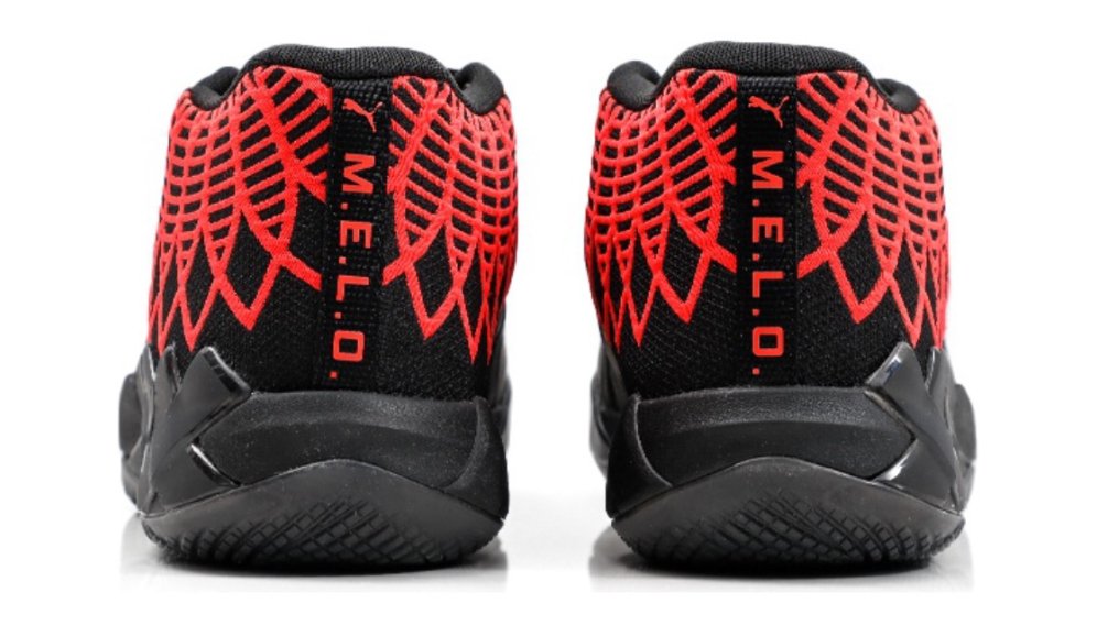 PUMA Lamelo Ball Mb.01 - Red Blast - Black Unisex Streetwear Limited Edition - Introducing the PUMA LaMelo Ball MB.01 x Black Red Blast, a cutting-edge basketball sneaker that