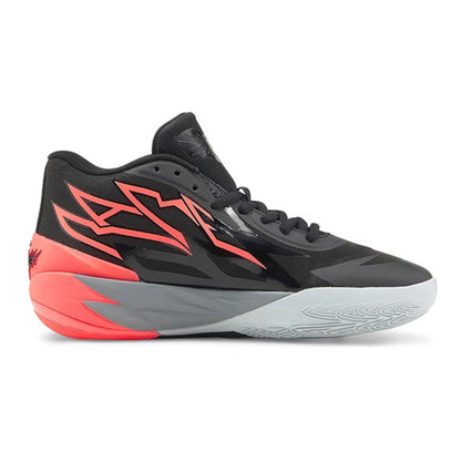 PUMA Lamelo Ball Mb.02 - Coral - Red Unisex Streetwear Limited Edition - Introducing the PUMA LaMelo Ball MB.02 x Coral, a basketball sneaker that combines sleek style