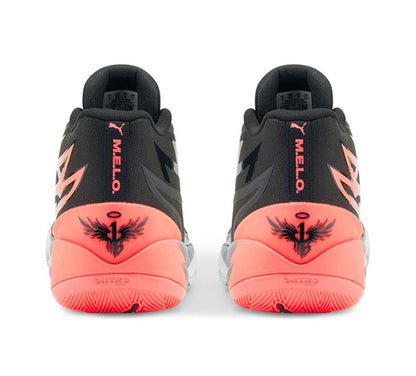 PUMA Lamelo Ball Mb.02 - Coral - Red Unisex Streetwear Limited Edition - Introducing the PUMA LaMelo Ball MB.02 x Coral, a basketball sneaker that combines sleek style