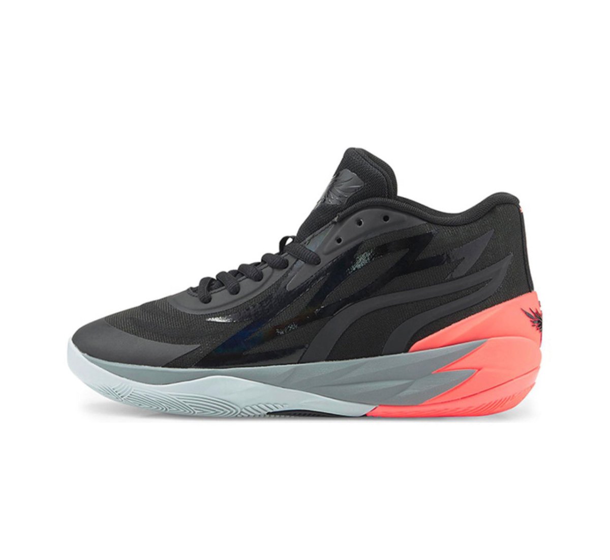 PUMA Lamelo Ball Mb.02 - Coral - Red Unisex Streetwear Limited Edition - Introducing the PUMA LaMelo Ball MB.02 x Coral, a basketball sneaker that combines sleek style