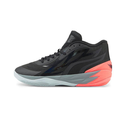 PUMA Lamelo Ball Mb.02 - Coral - Red Unisex Streetwear Limited Edition - Introducing the PUMA LaMelo Ball MB.02 x Coral, a basketball sneaker that combines sleek style