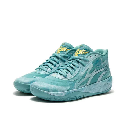 PUMA Lamelo Ball Mb.02 - Lunar New Year Jade - Red Unisex Streetwear Limited Edition - Introducing the PUMA LaMelo Ball MB.02 x Lunar New Year Jade, a basketball sneaker that