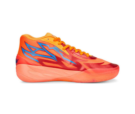 PUMA Lamelo Ball Mb.02 - Supernova - Red Unisex Streetwear Limited Edition - Introducing the PUMA LaMelo Ball MB.02 x Supernova, a basketball sneaker that combines stellar performance